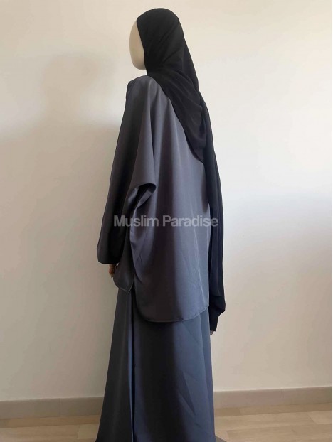 Ensemble basique jupe gris foncé