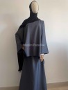 Ensemble femme musulmane gris foncé