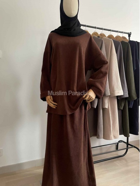 Ensemble en velour pas cher