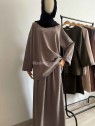 Ensemble velour taupe