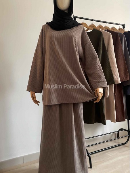 Conjunto de terciopelo modesto - Muslim Paradise