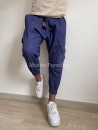 Pantalón Cargo Sarouel Clásico y auténtico denim azul - Muslim Paradise