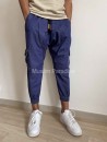 Pantalón Cargo Sarouel Clásico y auténtico denim azul - Muslim Paradise