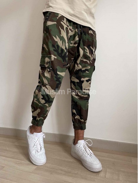 Pantalones Sarouel Corte Cargo Militar - Un estilo único con Muslim Paradise