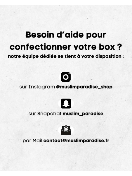 Box cadeau Musulman - Box Aid - Box Ramadan - Box Omra et hajj