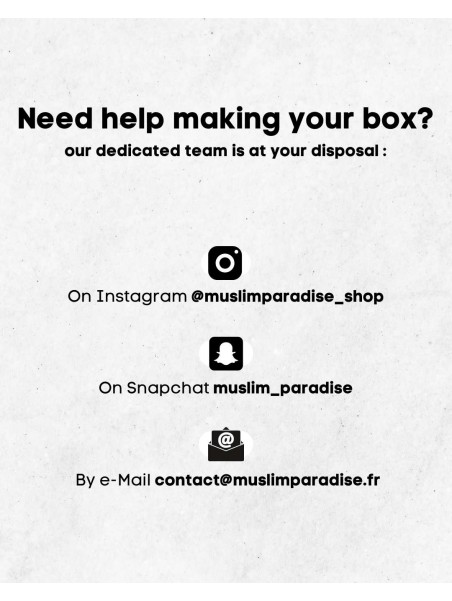 Box cadeau Musulman - Box Aid - Box Ramadan - Box Omra et hajj