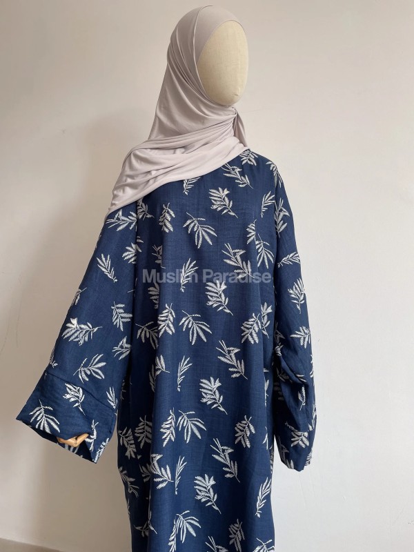 abaya été bleu marine