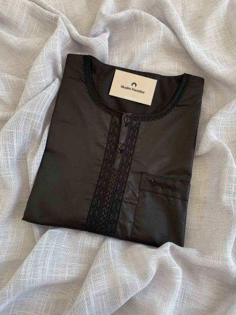 Tenue musulmane coordonnée adulte enfant pour l’Aïd