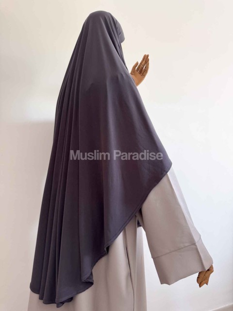 khimar Jersey gris foncé