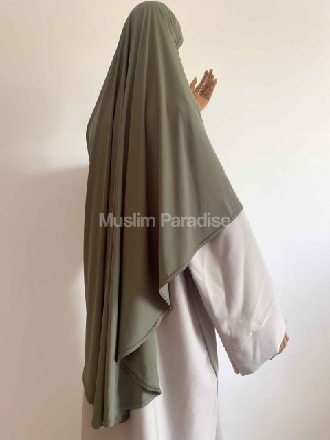 khimar Jersey kaki