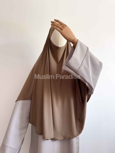 khimar jersey mi long taupe