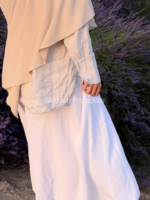 Falda Larga Mastour de Gasa de Algodón – Moda Modesta - Muslim Paradise