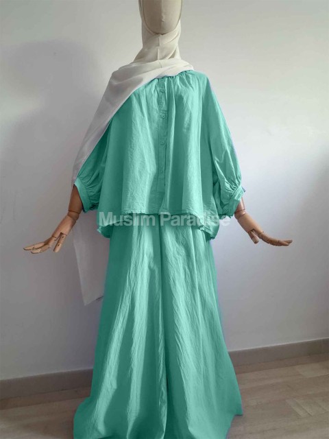 Ensemble Pas cher Mastour Pantalon large + Top en coton - Muslim Paradise