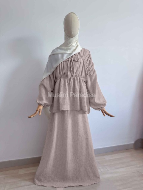 ensemble jupe mastour beige