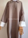 Abaya Elegante con Cuello Camisero – Tejido Premium – Corte Amplio y Estilo Refinado – Muslim Paradise
