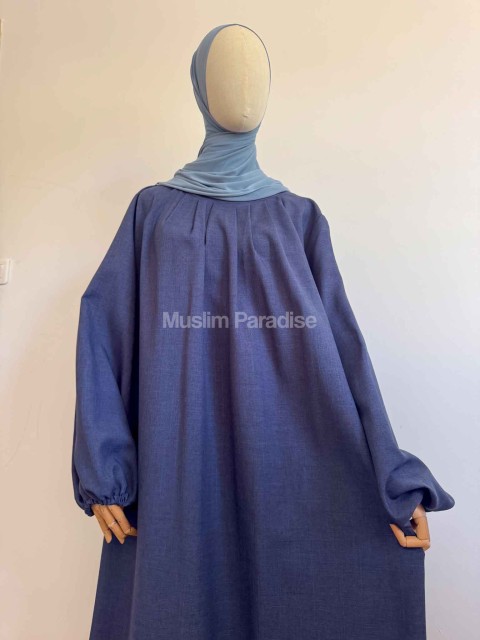 abaya col plissée Muslim Paradise