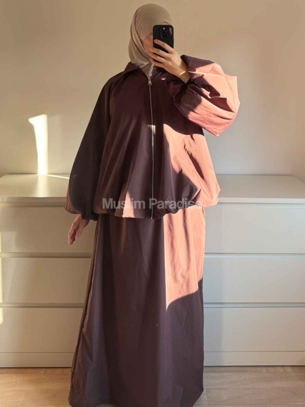 Ensemble Parka Modeste Femme – Veste Zippée & Jupe Longue Imperméable - Muslim Paradise