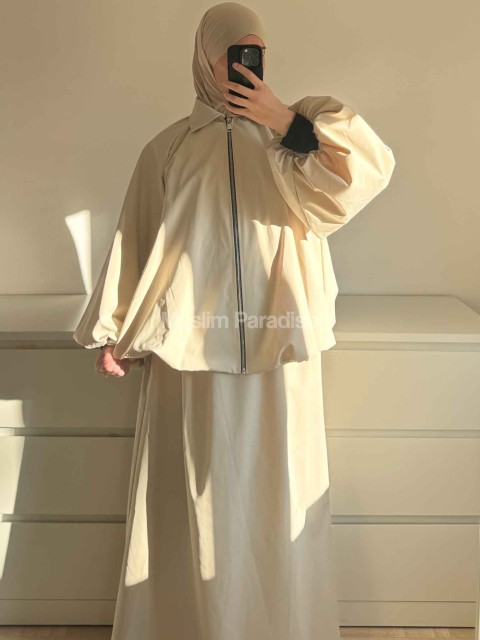 Ensemble Parka Modeste Femme – Veste Zippée & Jupe Longue Imperméable - Muslim Paradise