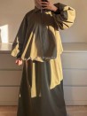 Conjunto Parka Modesta Mujer – Chaqueta con Cremallera y Falda Larga Impermeable - Muslim Paradise