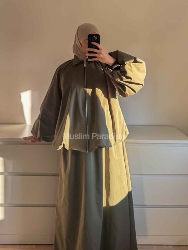Ensemble Parka Modeste Femme – Veste Zippée & Jupe Longue Imperméable - Muslim Paradise