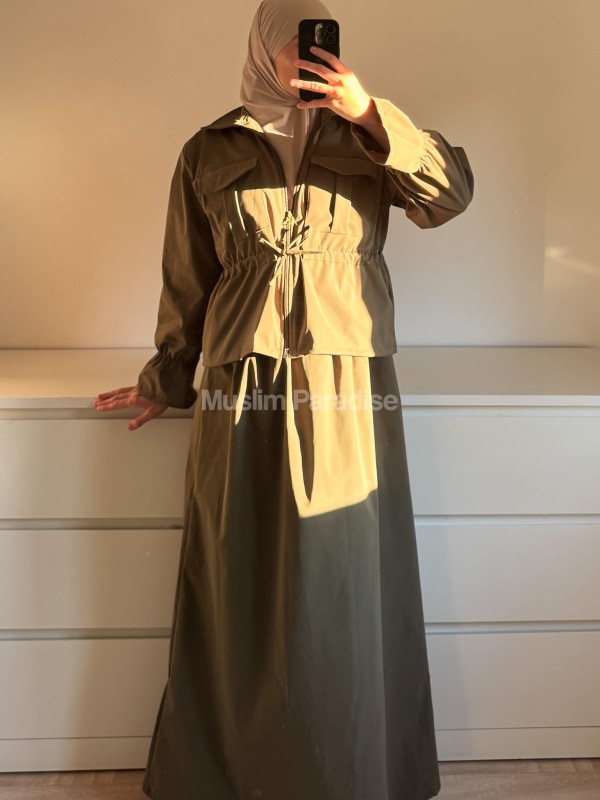 Ensemble Kaki imperméable