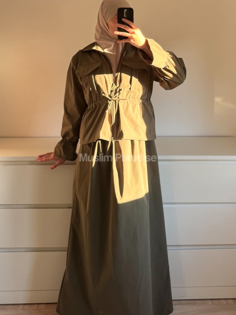 Ensemble Kaki imperméable