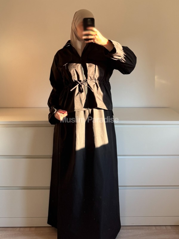 Conjunto Parka Modest fit Mujer – Chaqueta Estructurada  y Falda Larga Impermeable - Muslim Paradise