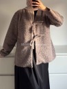 Abrigo oversize con lazo efecto lana cepillada – Muslim Paradise