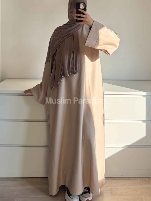 Abaya básica de bolsillos baratos - Muslim Paradise