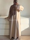Abaya básica de bolsillos baratos - Muslim Paradise