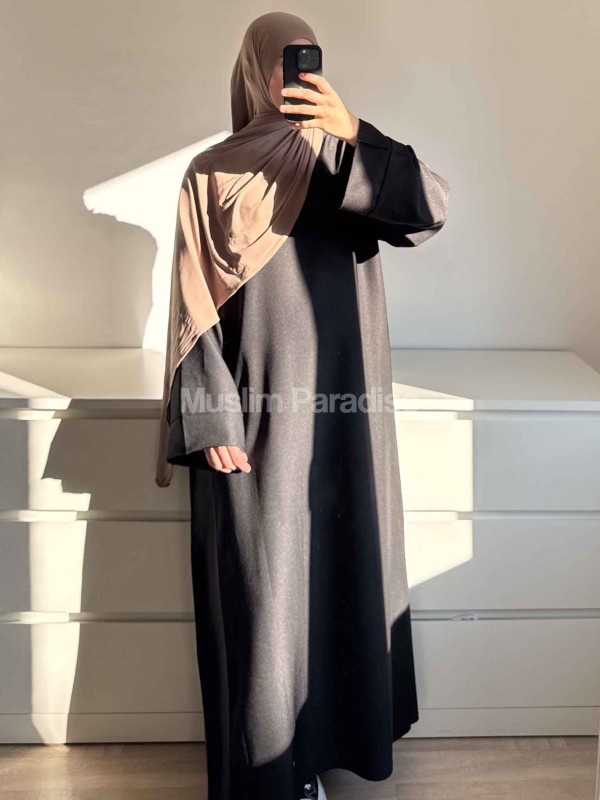 Abaya básica de bolsillos baratos - Muslim Paradise