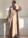 Abaya básica de bolsillos baratos - Muslim Paradise