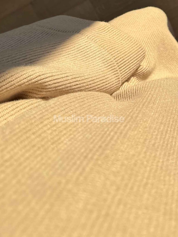 Abaya pull effet laine côtelé - Robe longue chaude et pudique - Muslim Paradise