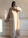 Abaya jersey efecto lana – Vestido largo cálido y modesto - Muslim Paradise