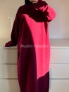 Abaya jersey efecto lana – Vestido largo cálido y modesto - Muslim Paradise