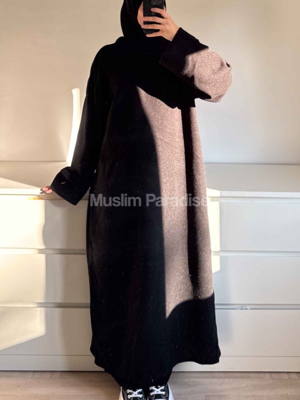 Abaya jersey efecto lana – Vestido largo cálido y modesto - Muslim Paradise
