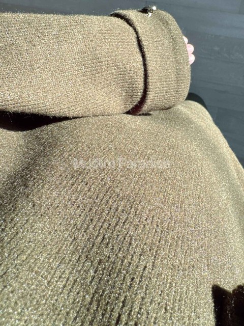 Ensemble pull jupe effet laine côtelé