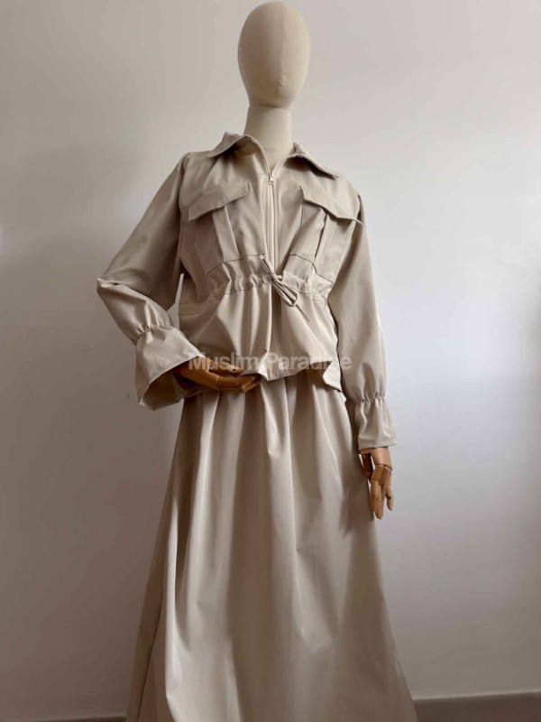 Ensemble Parka Modest fit Femme – Veste Structurée & Jupe Longue Imperméable - Muslim Paradise