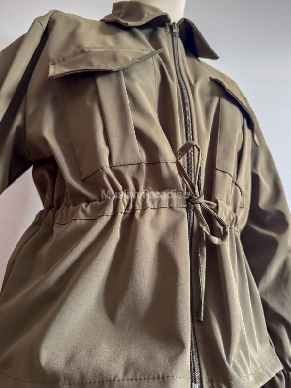 Conjunto Parka Modest fit Mujer – Chaqueta Estructurada  y Falda Larga Impermeable - Muslim Paradise