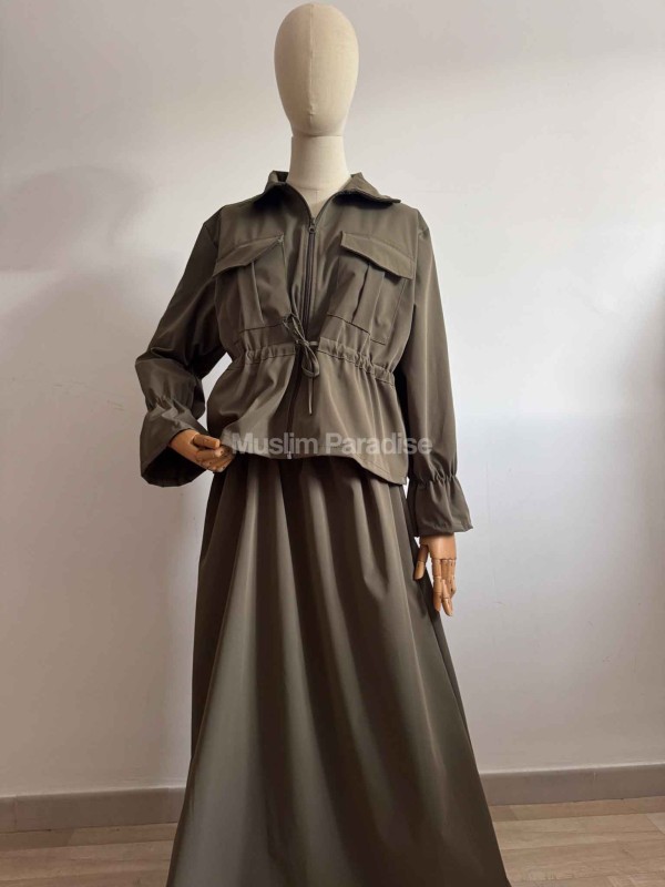 Ensemble Parka Modest fit Femme – Veste Structurée & Jupe Longue Imperméable - Muslim Paradise