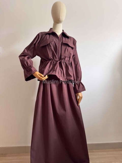 Ensemble Parka Modest fit Femme – Veste Structurée & Jupe Longue Imperméable - Muslim Paradise