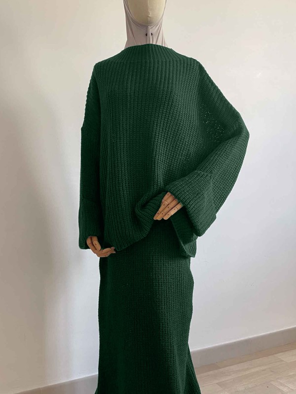 Ensemble Pull Jupe Maille - Ensemble Modeste Muslim Paradise