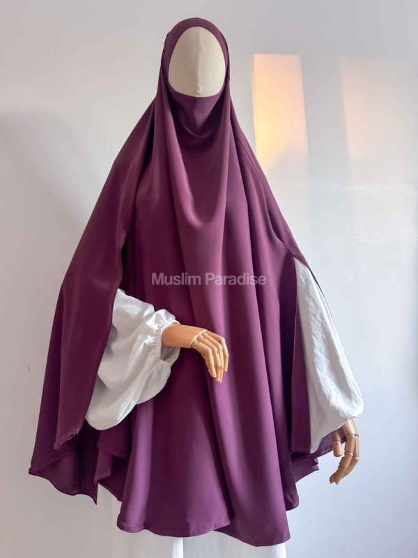 Khimar tendencia cuadrada a bajo precio - Muslim Paradise