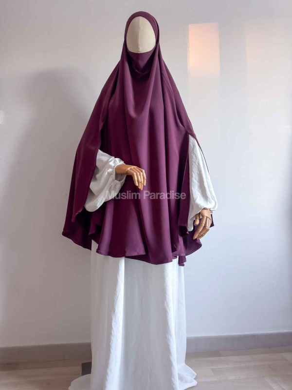 Khimar tendencia cuadrada a bajo precio - Muslim Paradise