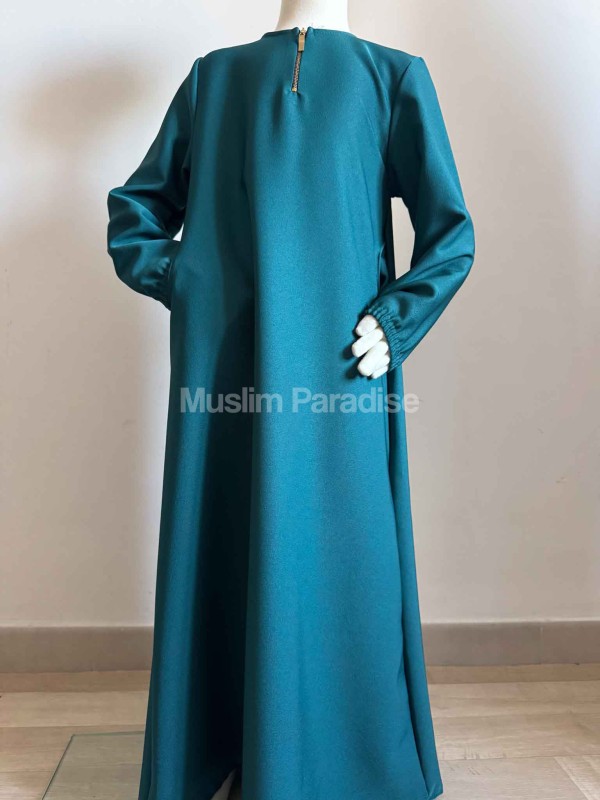 Abaya básica para niños con bolsillos - Muslim Paradise