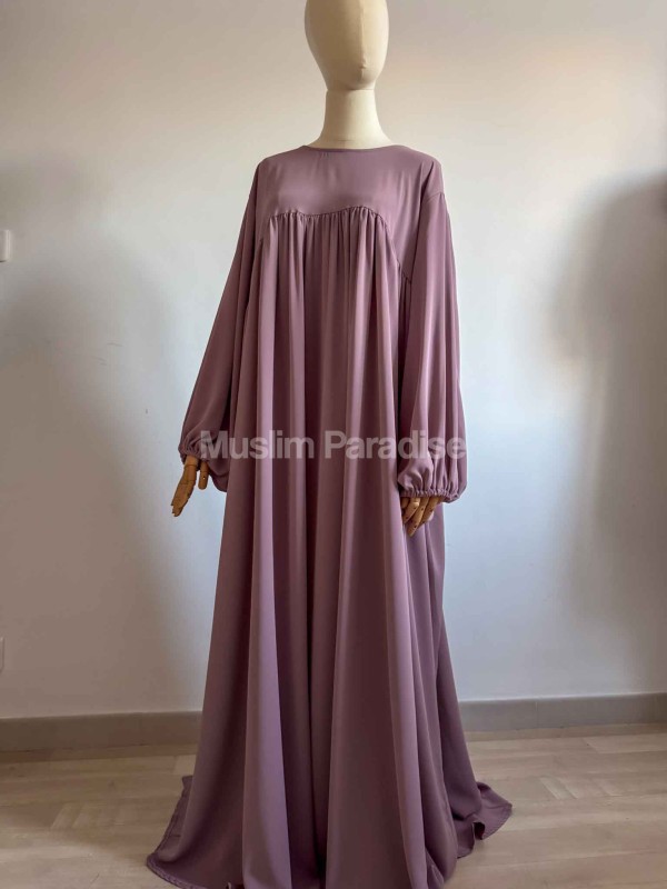 Abaya manche ballon pas cher - Soie de Médine - Muslim Paradise