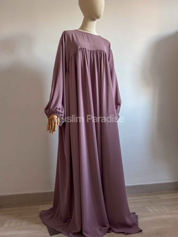 Abaya manche ballon pas cher - Soie de Médine - Muslim Paradise