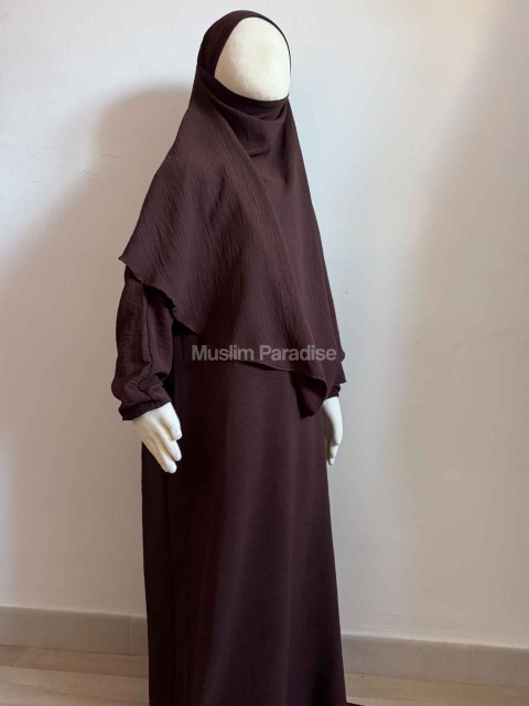 Conjunto de abaya y khimar para niños - Conjunto de oración para niños - Muslim Paradise