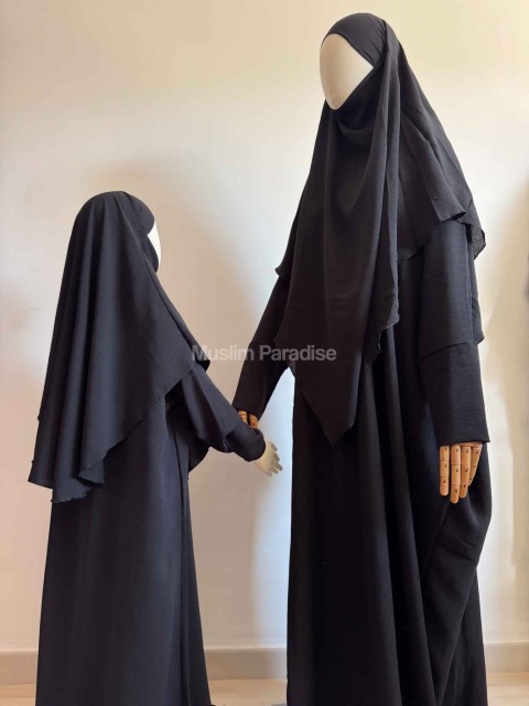 Conjunto de abaya y khimar para madre e hija - Muslim Paradise