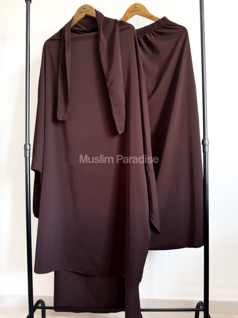 Jilbeb marron foncé